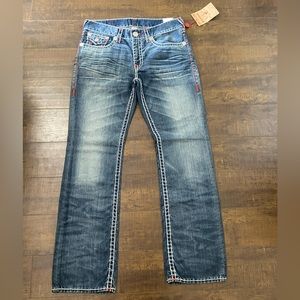 NWT True Religion Men’s 34 Jeans Inseam 33